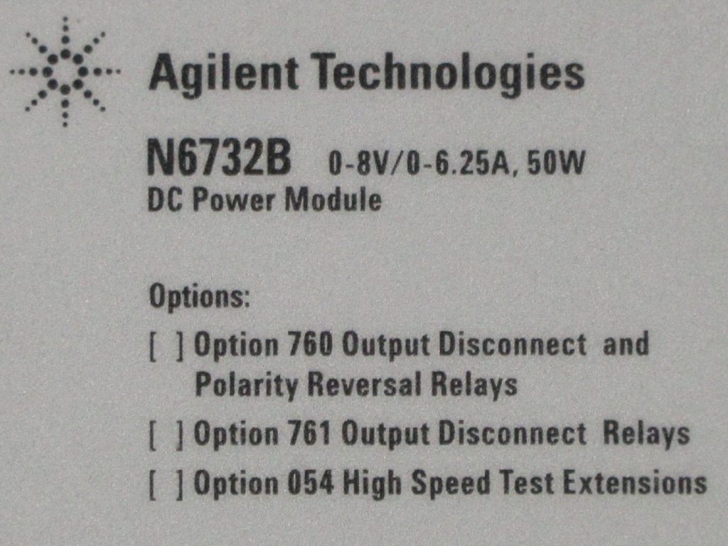 DC電源モジュール N6732B